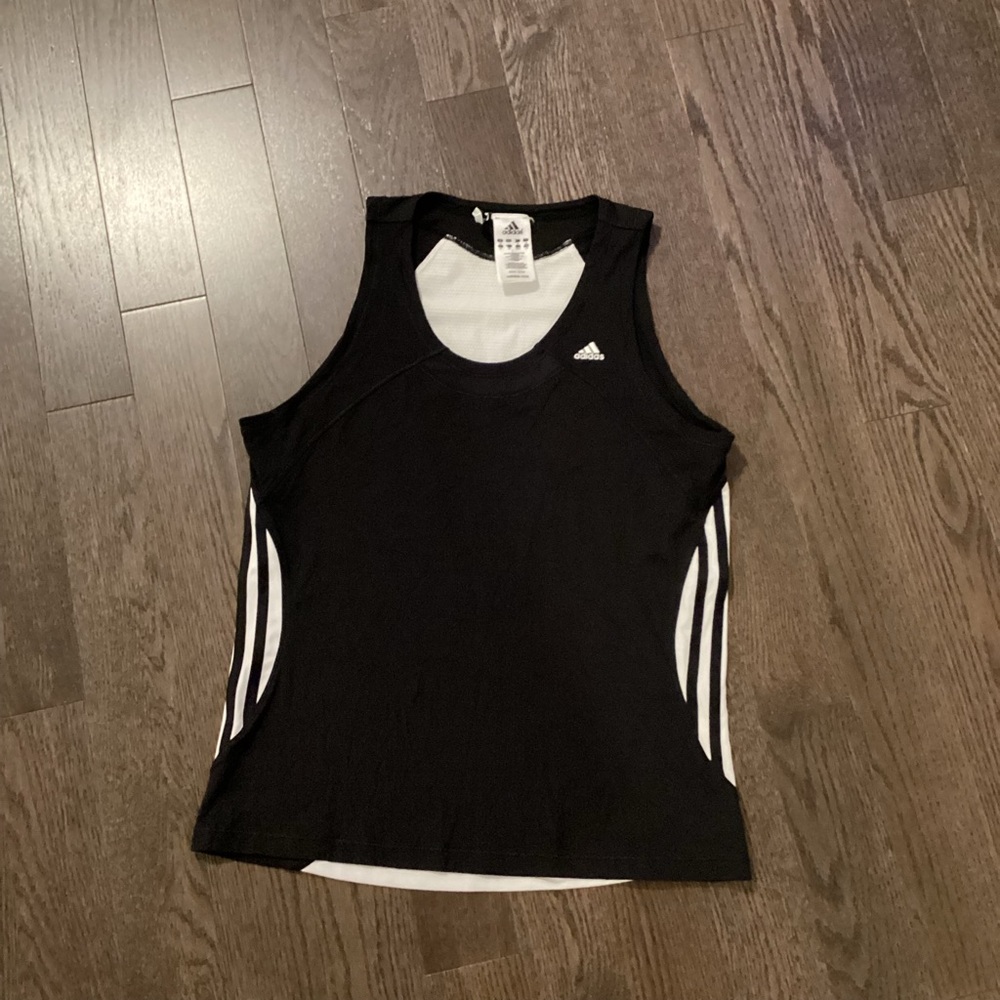 Adidas Black and White Tank Top